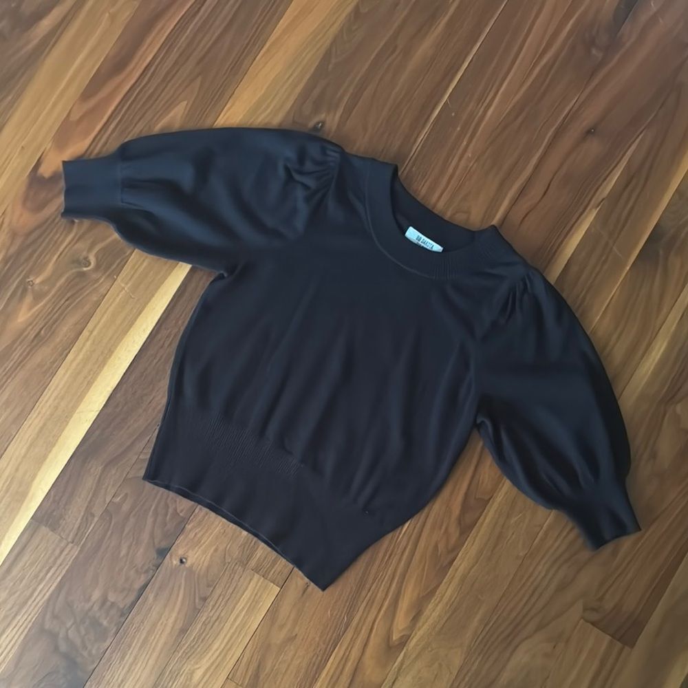 BB Dakota Black Ribbed Knit Top - Picture 7 of 8